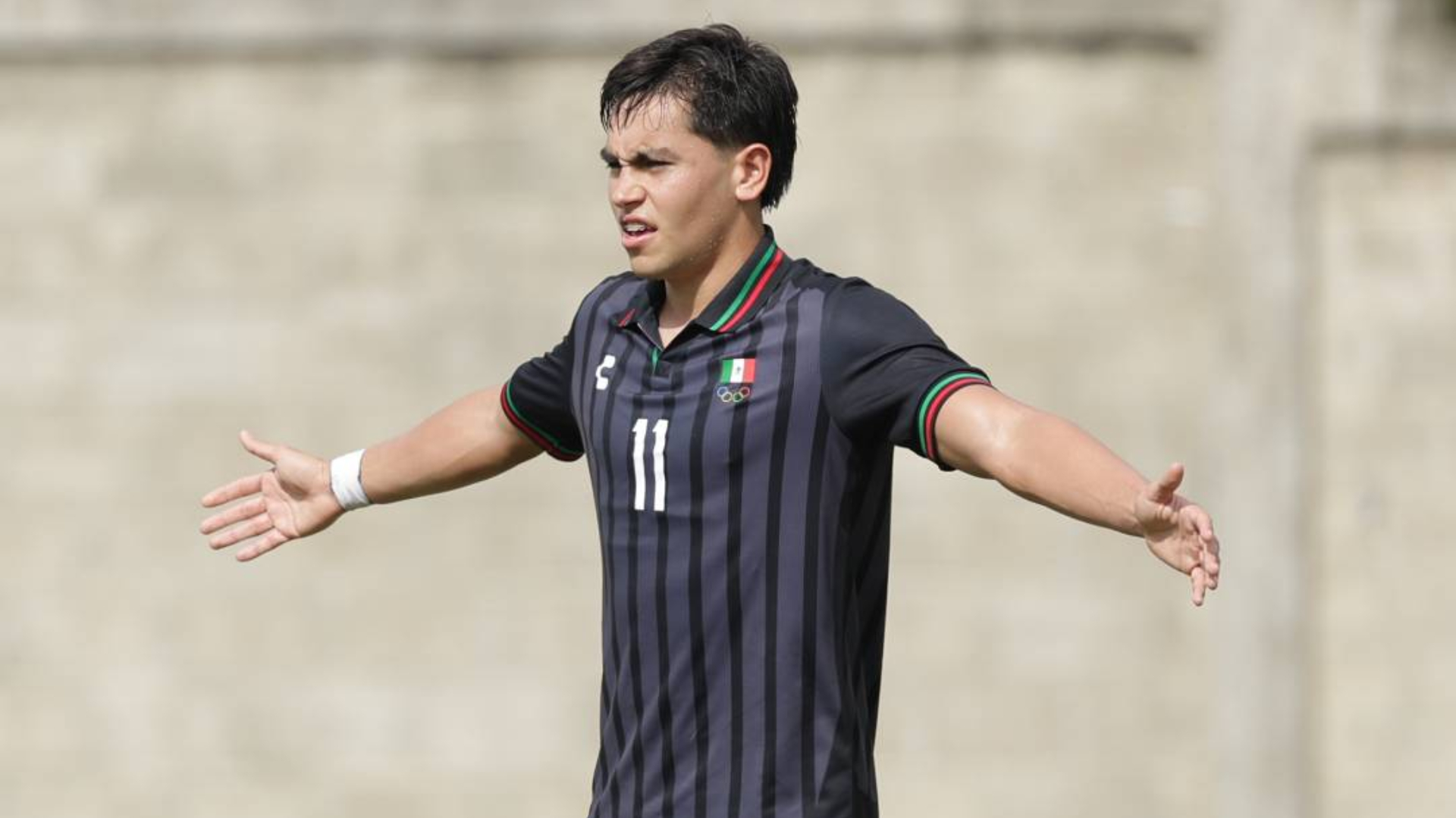 Joaquín Moxica, jugador de la Selección Méxicana Sub-23.